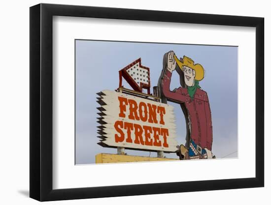 Front Street Western Town, Ogallala, Nebraska, USA-Walter Bibikow-Framed Photographic Print