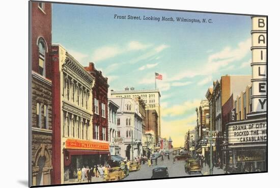 Front Street, Wilmington, North Carolina-null-Mounted Art Print