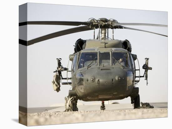 Front View of a UH-60L Black Hawk Helicopter-null-Stretched Canvas