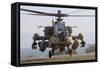 Front View of an Ah-64D Saraf Helicopter of the Israeli Air Force-Stocktrek Images-Framed Stretched Canvas