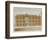 Front View of Blackwell Hall, City of London, 1806-Valentine Davis-Framed Premium Giclee Print
