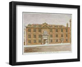 Front View of Blackwell Hall, City of London, 1806-Valentine Davis-Framed Premium Giclee Print