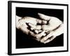 Front View of Cupped Hands Held Together-Cristina-Framed Photographic Print