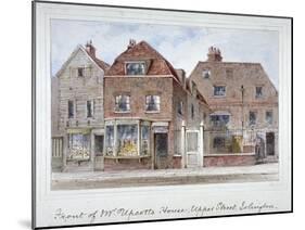 Front View of Mr Upcott's House, Upper Street, Islington, London, C1835-Thomas Hosmer Shepherd-Mounted Giclee Print