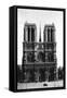 Front View of Notre Dame, Paris, 1931-Ernest Flammarion-Framed Stretched Canvas