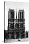 Front View of Notre Dame, Paris, 1931-Ernest Flammarion-Stretched Canvas