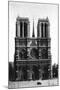 Front View of Notre Dame, Paris, 1931-Ernest Flammarion-Mounted Giclee Print