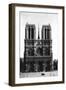 Front View of Notre Dame, Paris, 1931-Ernest Flammarion-Framed Giclee Print