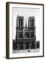 Front View of Notre Dame, Paris, 1931-Ernest Flammarion-Framed Giclee Print