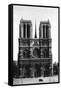 Front View of Notre Dame, Paris, 1931-Ernest Flammarion-Framed Stretched Canvas