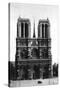 Front View of Notre Dame, Paris, 1931-Ernest Flammarion-Stretched Canvas