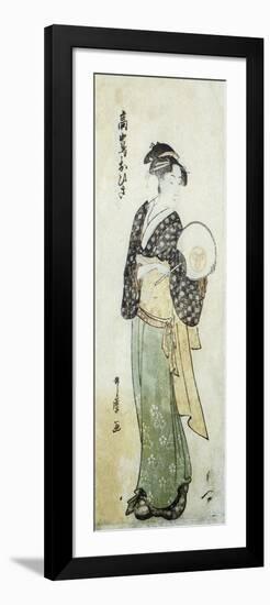 Front View of Ohisa-Kitagawa Utamaro-Framed Art Print