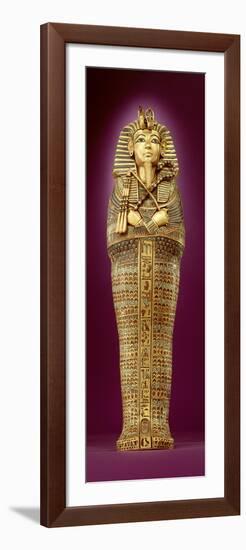 Front View of One of the Canopic Coffins, from the Tomb of Tutankhamun-Egyptian 18th Dynasty-Framed Giclee Print