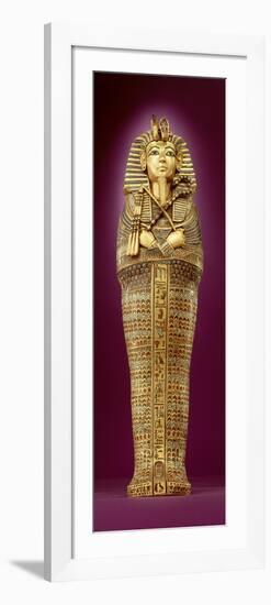 Front View of One of the Canopic Coffins, from the Tomb of Tutankhamun-Egyptian 18th Dynasty-Framed Premium Giclee Print