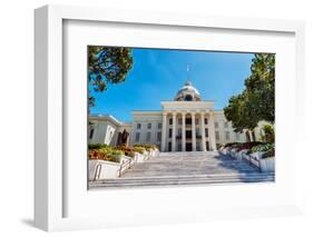 Front View of State Capitol in Montgomery, Alabama-Rob Hainer-Framed Photographic Print