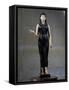 Front View of Statue of Isis in Black Marble and Alabaster-Antoine-Guillaume Granjacquet-Framed Stretched Canvas