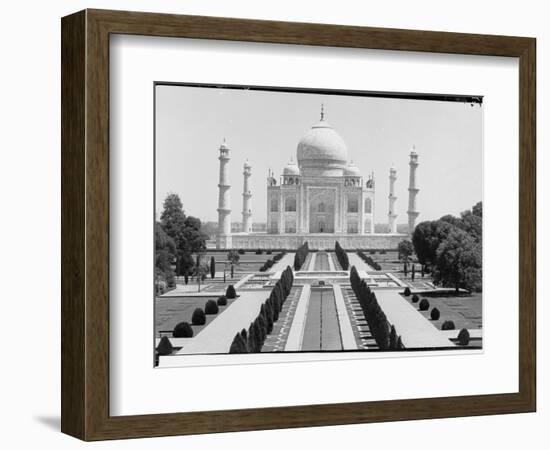 Front View of Taj Mahal in India-null-Framed Photographic Print