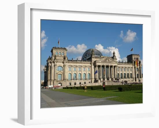 Front View of the Reichstag Building, Berlin, Germany-null-Framed Photographic Print