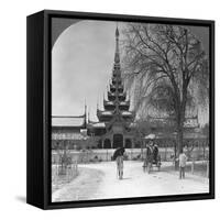 Front View of the Royal Palace, Mandalay, Burma, 1908-null-Framed Stretched Canvas