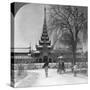 Front View of the Royal Palace, Mandalay, Burma, 1908-null-Stretched Canvas