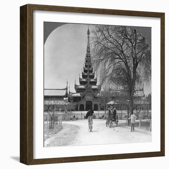 Front View of the Royal Palace, Mandalay, Burma, 1908-null-Framed Photographic Print