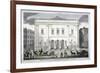 Front View of the Theatre Royal, Drury Lane, Westminster, London, 1812-null-Framed Giclee Print