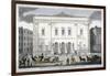 Front View of the Theatre Royal, Drury Lane, Westminster, London, 1812-null-Framed Giclee Print