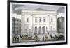 Front View of the Theatre Royal, Drury Lane, Westminster, London, 1812-null-Framed Giclee Print