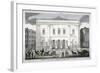 Front View of the Theatre Royal, Drury Lane, Westminster, London, 1812-null-Framed Giclee Print