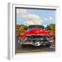 Front View of Vintage 50's Car in America-Salvatore Elia-Framed Photographic Print