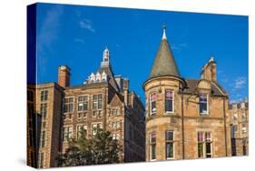 Front View of Vintage Facades in Edinburgh-F.C.G.-Stretched Canvas