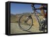 Front Wheel and Frame of Mountain Bicycle in the Mount Sodom International Mountain Bike Race-Eitan Simanor-Framed Stretched Canvas