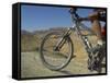 Front Wheel and Frame of Mountain Bicycle in the Mount Sodom International Mountain Bike Race-Eitan Simanor-Framed Stretched Canvas