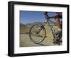 Front Wheel and Frame of Mountain Bicycle in the Mount Sodom International Mountain Bike Race-Eitan Simanor-Framed Photographic Print