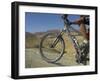 Front Wheel and Frame of Mountain Bicycle in the Mount Sodom International Mountain Bike Race-Eitan Simanor-Framed Photographic Print