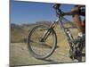 Front Wheel and Frame of Mountain Bicycle in the Mount Sodom International Mountain Bike Race-Eitan Simanor-Mounted Photographic Print