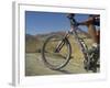Front Wheel and Frame of Mountain Bicycle in the Mount Sodom International Mountain Bike Race-Eitan Simanor-Framed Photographic Print