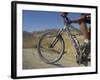 Front Wheel and Frame of Mountain Bicycle in the Mount Sodom International Mountain Bike Race-Eitan Simanor-Framed Photographic Print