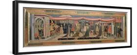 Frontal from the Adimari Cassone Depicting a Wedding Scene in Front of the Baptistry, c.1450-Giovanni Di Ser Giovanni Scheggia-Framed Giclee Print