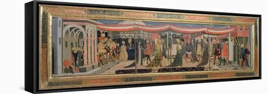 Frontal from the Adimari Cassone Depicting a Wedding Scene in Front of the Baptistry, c.1450-Giovanni Di Ser Giovanni Scheggia-Framed Stretched Canvas