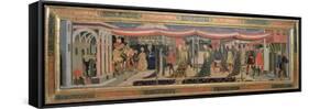 Frontal from the Adimari Cassone Depicting a Wedding Scene in Front of the Baptistry, c.1450-Giovanni Di Ser Giovanni Scheggia-Framed Stretched Canvas