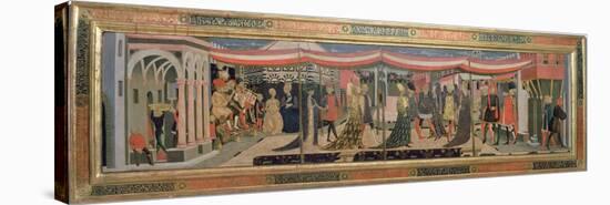 Frontal from the Adimari Cassone Depicting a Wedding Scene in Front of the Baptistry, c.1450-Giovanni Di Ser Giovanni Scheggia-Stretched Canvas