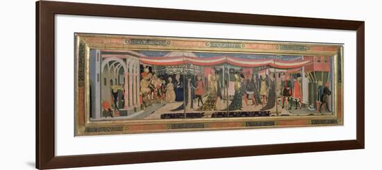 Frontal from the Adimari Cassone Depicting a Wedding Scene in Front of the Baptistry, c.1450-Giovanni Di Ser Giovanni Scheggia-Framed Giclee Print