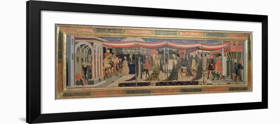 Frontal from the Adimari Cassone Depicting a Wedding Scene in Front of the Baptistry, c.1450-Giovanni Di Ser Giovanni Scheggia-Framed Giclee Print