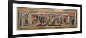 Frontal from the Adimari Cassone Depicting a Wedding Scene in Front of the Baptistry, c.1450-Giovanni Di Ser Giovanni Scheggia-Framed Giclee Print