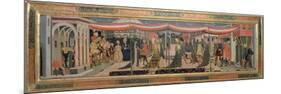 Frontal from the Adimari Cassone Depicting a Wedding Scene in Front of the Baptistry, c.1450-Giovanni Di Ser Giovanni Scheggia-Mounted Giclee Print