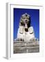 Frontal View of Sphinx from the Avenue of Sphinxes, Temple Sacred to Amun Mut and Khons, Luxor, Egy-CM Dixon-Framed Photographic Print