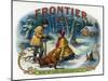 Frontier Brand Cigar Box Label-Lantern Press-Mounted Art Print