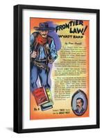 Frontier Law, Wyatt Earp Storiette-Lantern Press-Framed Art Print