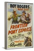 Frontier Pony Express, Roy Rogers, Mary Hart, 1939-null-Framed Art Print